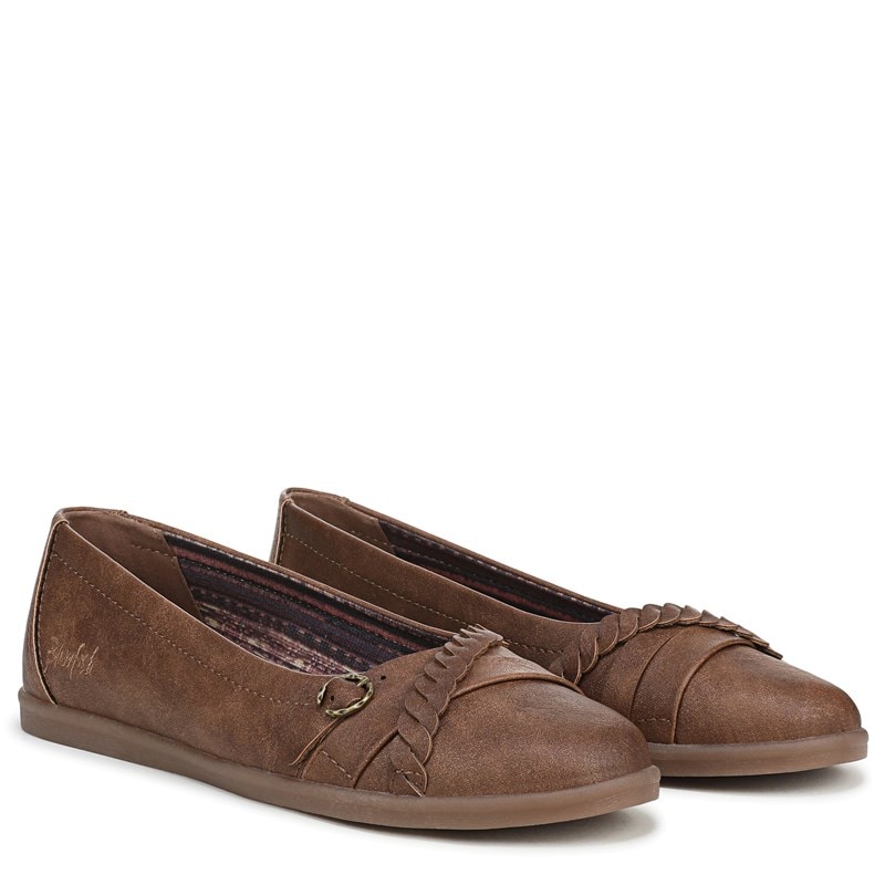Blowfish Malibu Women's Parisan Ballet Flat Shoes (Tan Faux Leather) - Size 8.0 M