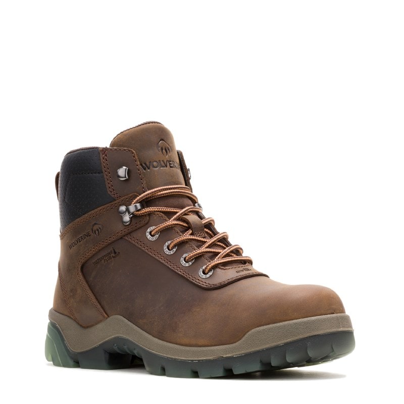 Wolverine Men's Vantage Hyperrest Waterproof Composite Toe Work Boots (Dark Brown) - Size 11.0 2W