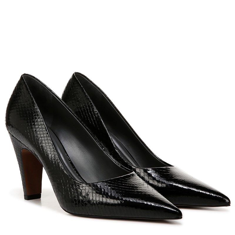 Sarto by Franco Sarto Sarto Sage Pump Shoes (Black Snake Print Faux Leather) - Size 10.0 M