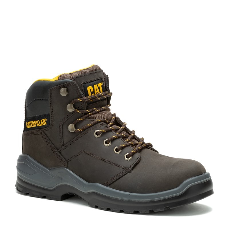 Caterpillar Men's Striver Steel Toe Work Boots (Brown) - Size 10.0 M