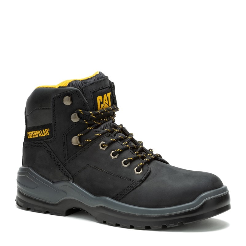 Caterpillar Men's Striver Steel Toe Work Boots (Black) - Size 9.5 M