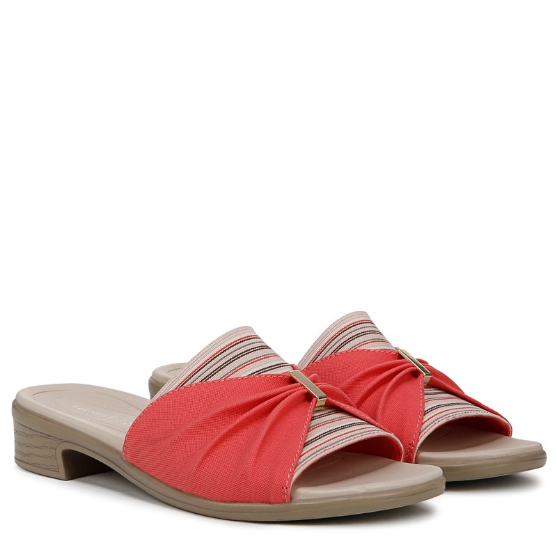 Bzees For Lifestride Women's Paradise Sandals (Coral Beach Jersey Fabric) - Size 9.0 M