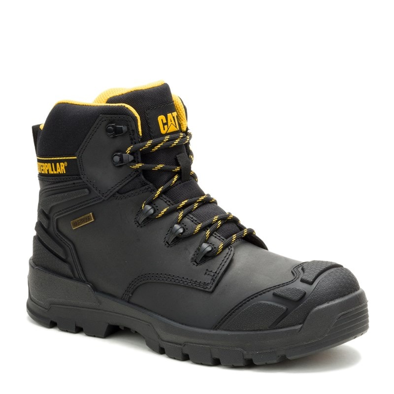 Caterpillar Men's Striver XL Steel Toe Waterproof Work Boots (Black) - Size 6.0 M