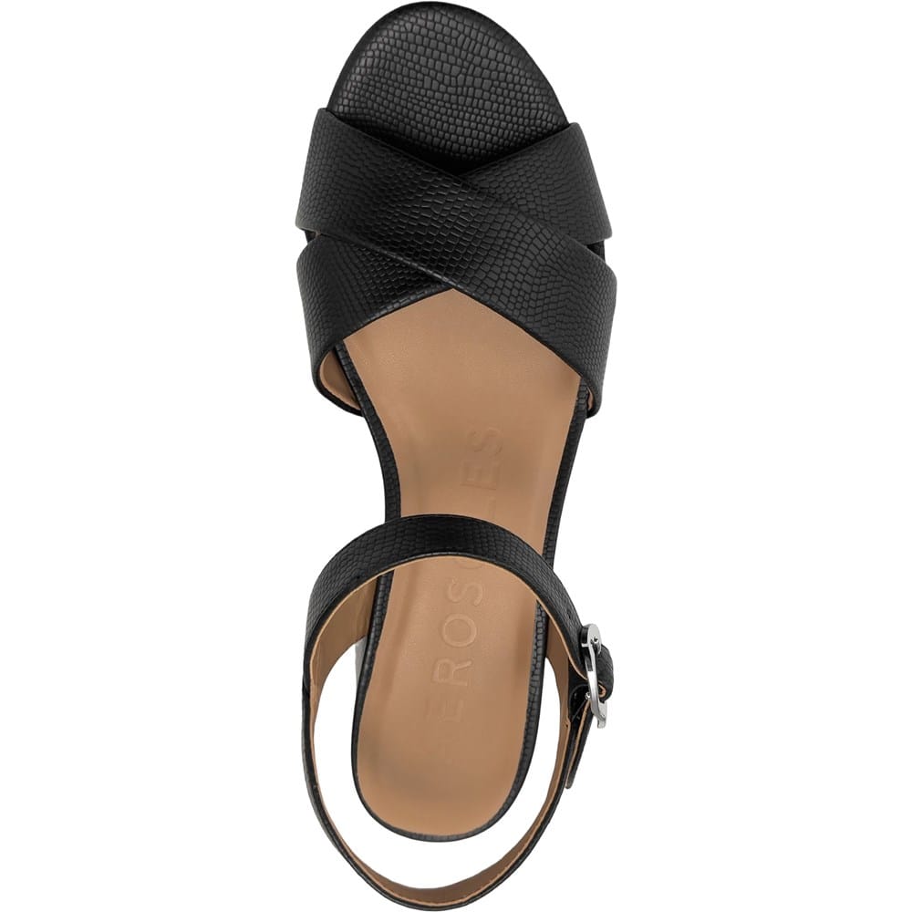 Aerosoles Women's Charlye Platform Sandals | Black | Size 8 | PU Leather Aerosoles Women's Charlye Platform Sandals | Black | Size 8 | PU Leather