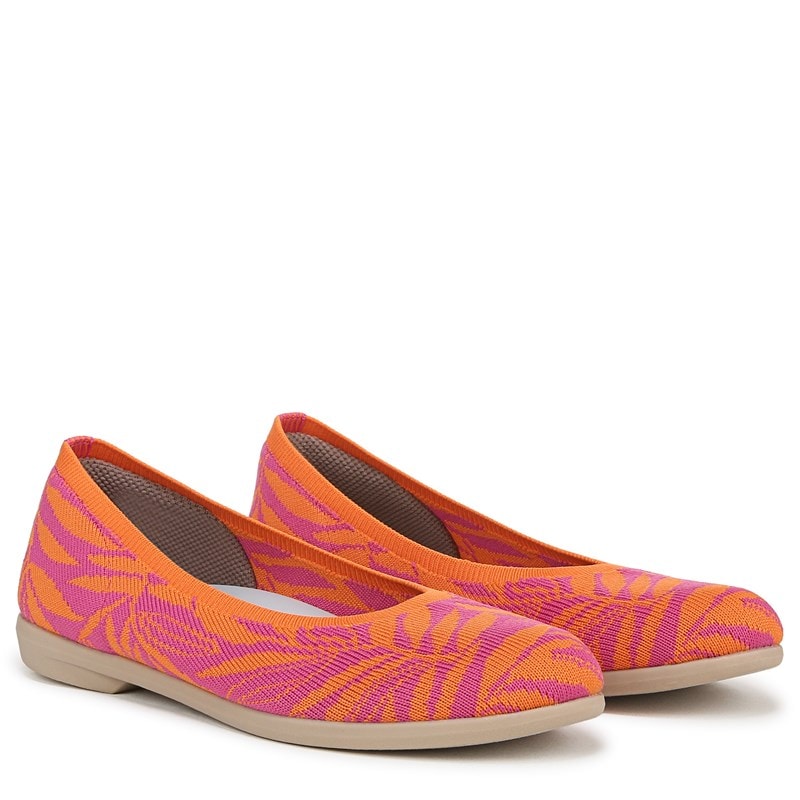 Lifestride Women's Kit 2 Ballet Flat Shoes (Paradise Pink Knit Fabric) - Size 11.0 M