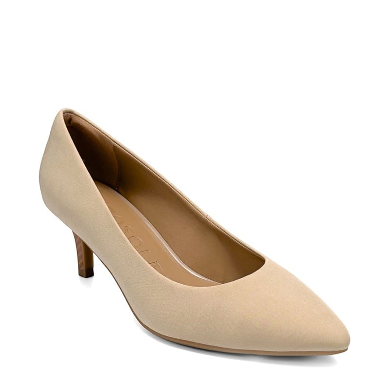Aerosoles Women's Elil Medium/Wide Kitten Heel Shoes (Stone) - Size 10.0