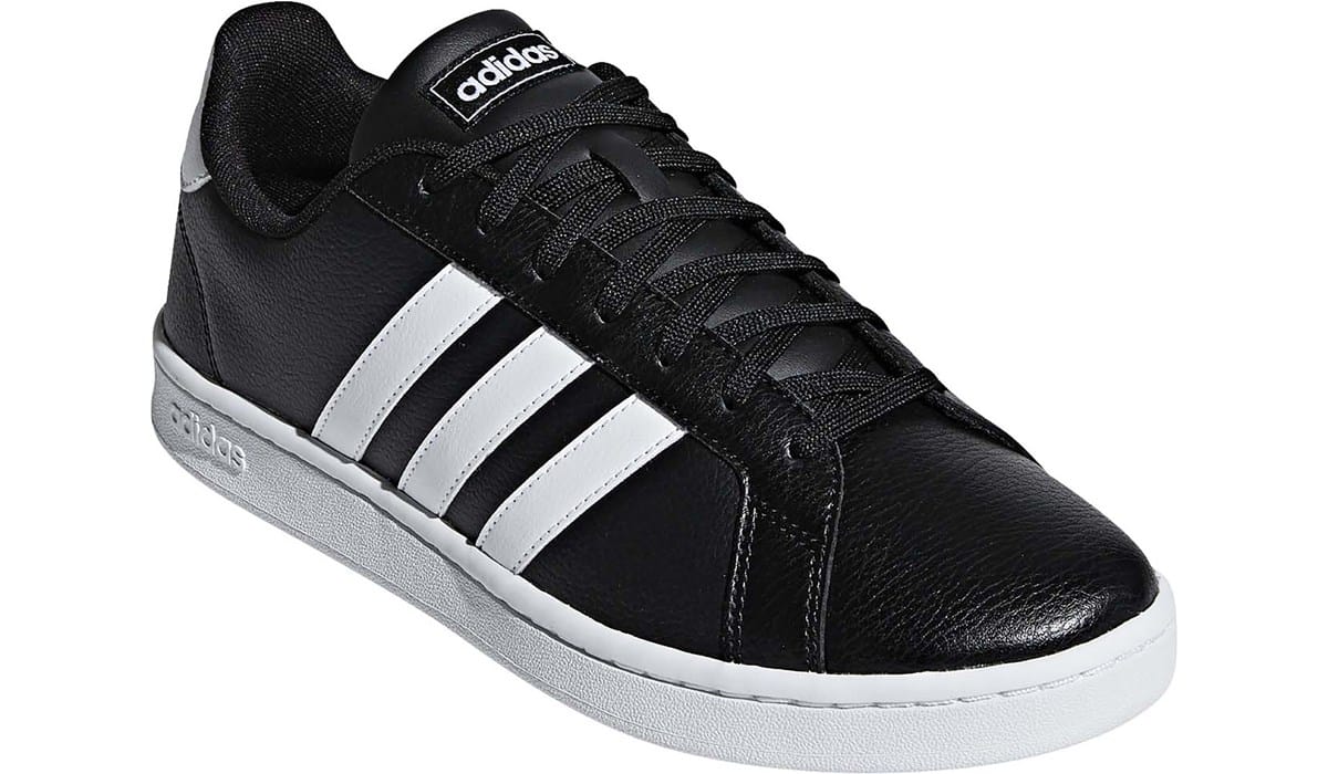 adidas Men's Grand Court Sneaker Black, Sneakers and Athletic Shoes, Famous  Footwear