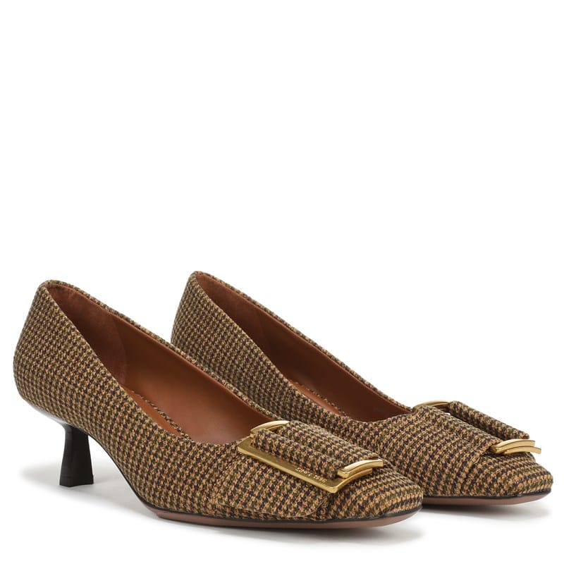 Franco Sarto Women's Rainey Pump Shoes (Mustard Brown Fabric) - Size 11.0 M