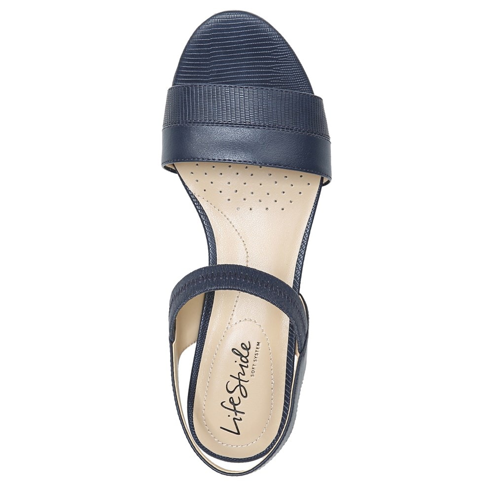 WONDER FULL LIFE ramie DEEL 墨色 LifeStride Women's Yuma Wedge Sandal | Famous Footwear