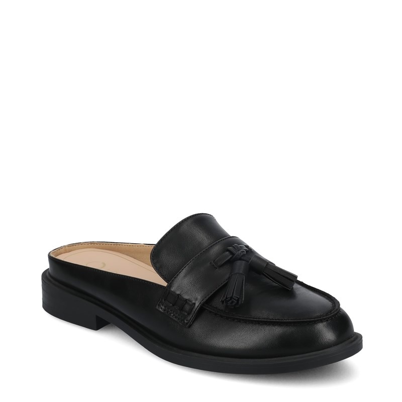 Journee Women's Azura Tassel Mule Loafers (Black) - Size 12.0 M