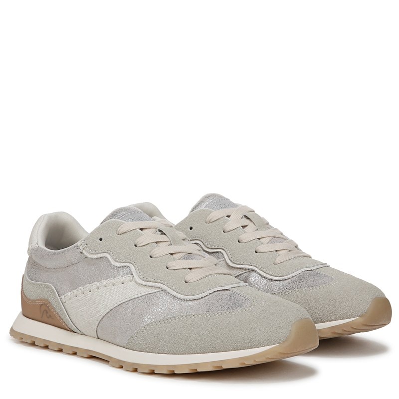 Blowfish Malibu Women's Valley Lace Up Sneakers (Silver Fabric/Faux Leather) - Size 6.0 M