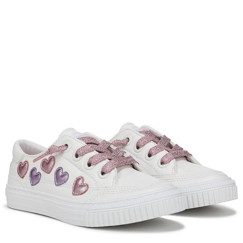 Blowfish Malibu Kids' Aurora-K Slip On Sneaker Little/Big Kid Shoes (White Faux Leather) - Size 5.0 M