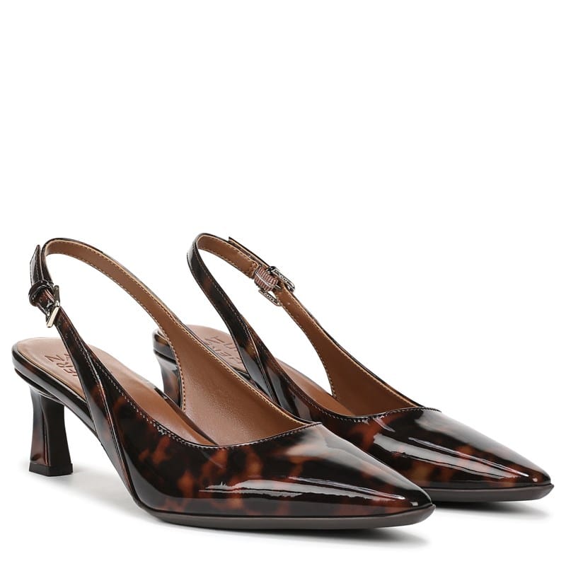 Naturalizer Women's Tansy Slingback Dress Shoes (Brown Multi Faux Leather) - Size 8.5 M