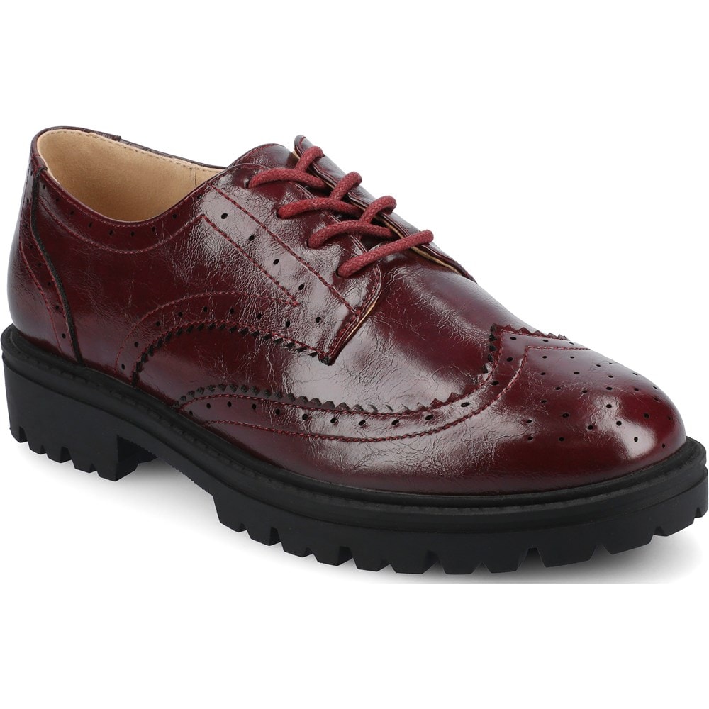 Journee Women's Claudiya Wing Tip Medium/Wide Oxford | Famous Footwear