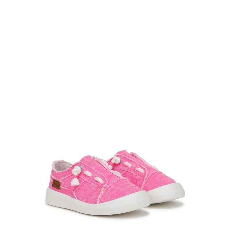 Blowfish Malibu Kids' Beachside-T Slip On Sneaker Toddler Shoes (Hot Pink Twill Fabric) - Size 12.0 M