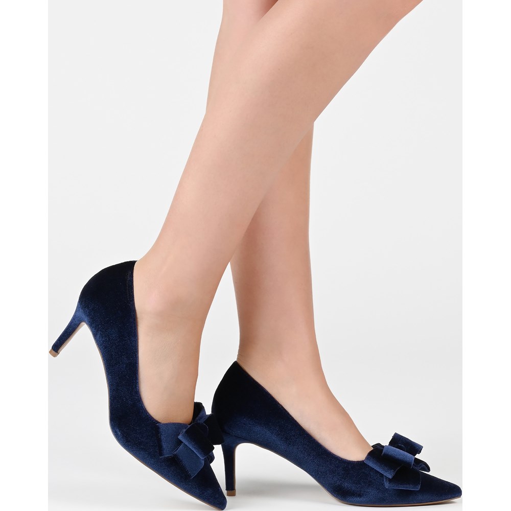 (取寄) ジュルネ コレクション レディース クリストル Journee Collection women CRYSTOL Navy Journee Women's Crystol Pump | Famous Footwear