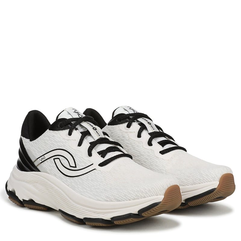 Ryka Women's Devotion X Max 2 Walking Sneakers (White Black Mesh) - Size 6.5 W
