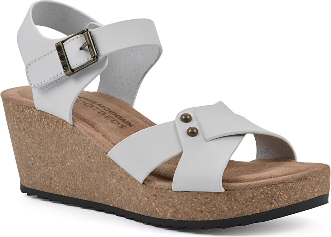 White mountain chandler wedge sandal hotsell