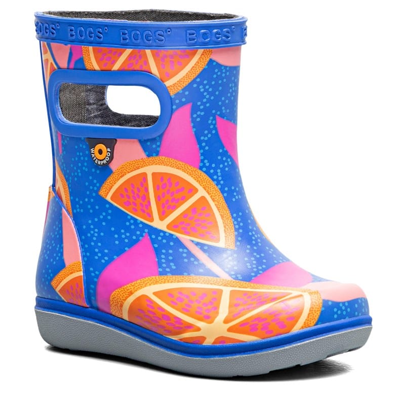 Bogs Kids' Skipper II Waterproof Rain Boot Toddler Boots (Blue Multi) - Size 5.0 M