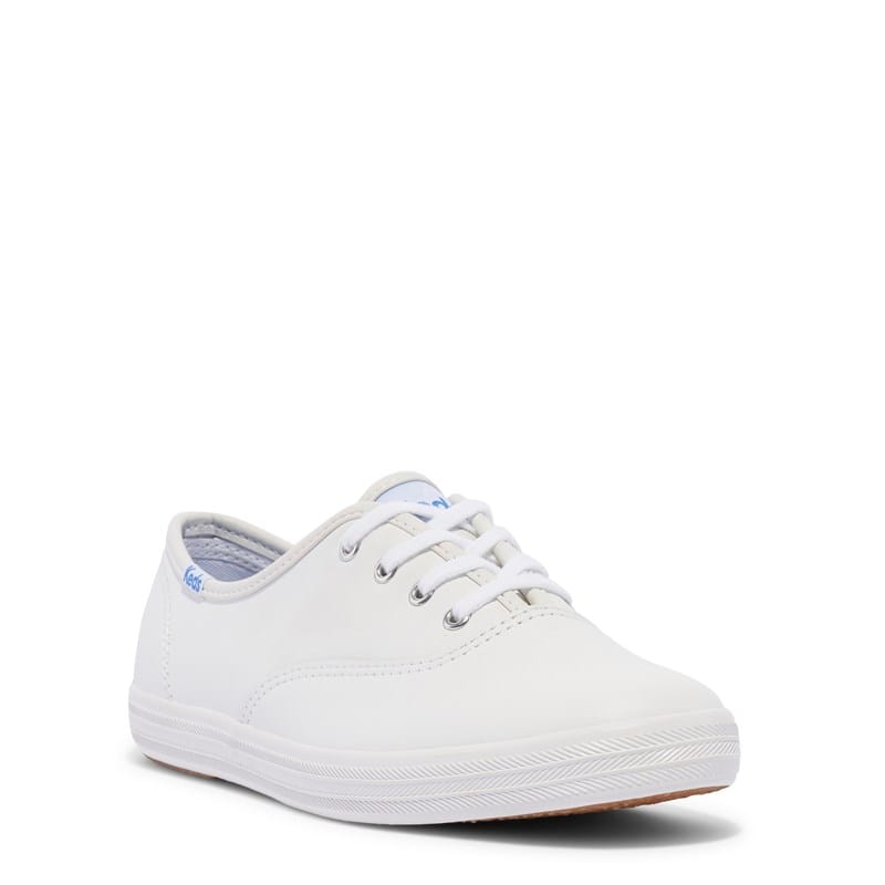 Keds Women's Champion Originals Leather Medium/Wide Sneakers (White) - Size 12.0 W