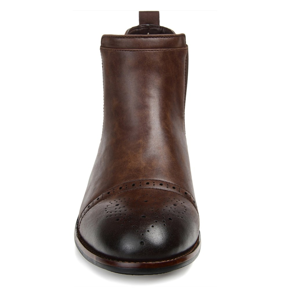 Vance Co. Men's Garrett Wide Cap Toe Chelsea Boot | Famous