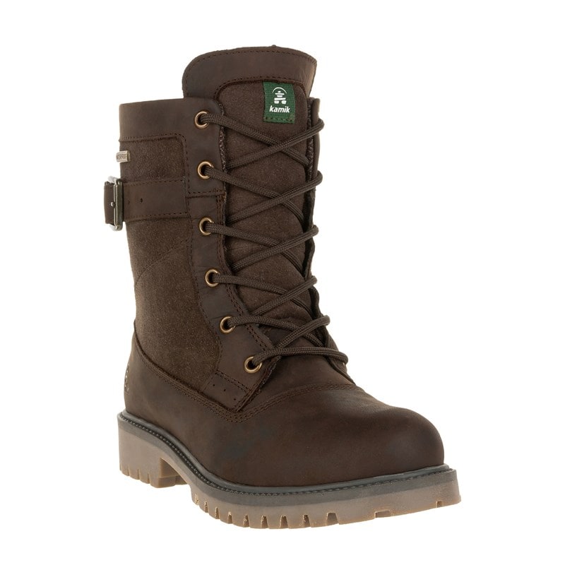 Kamik Women's Rogue Mid Waterproof Winter Boots (Dark Brown Leather) - Size 10.0 M
