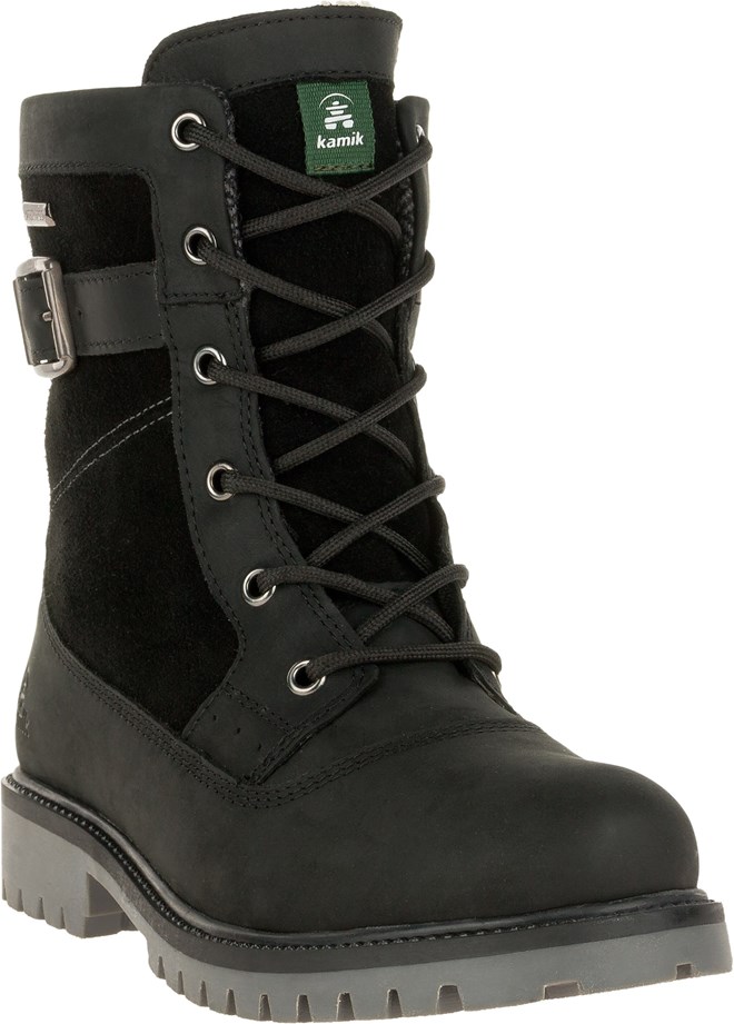 Kamik Women's Rogue Mid Waterproof Winter Boot Black, Boots 