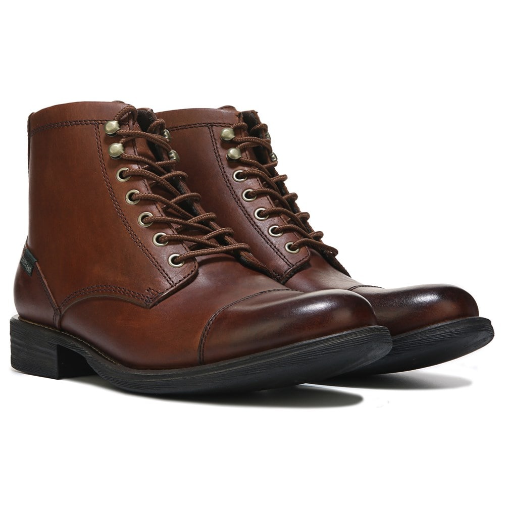 High Fidelity Mens Leather Cap Toe Boots Eastland High Fidelity