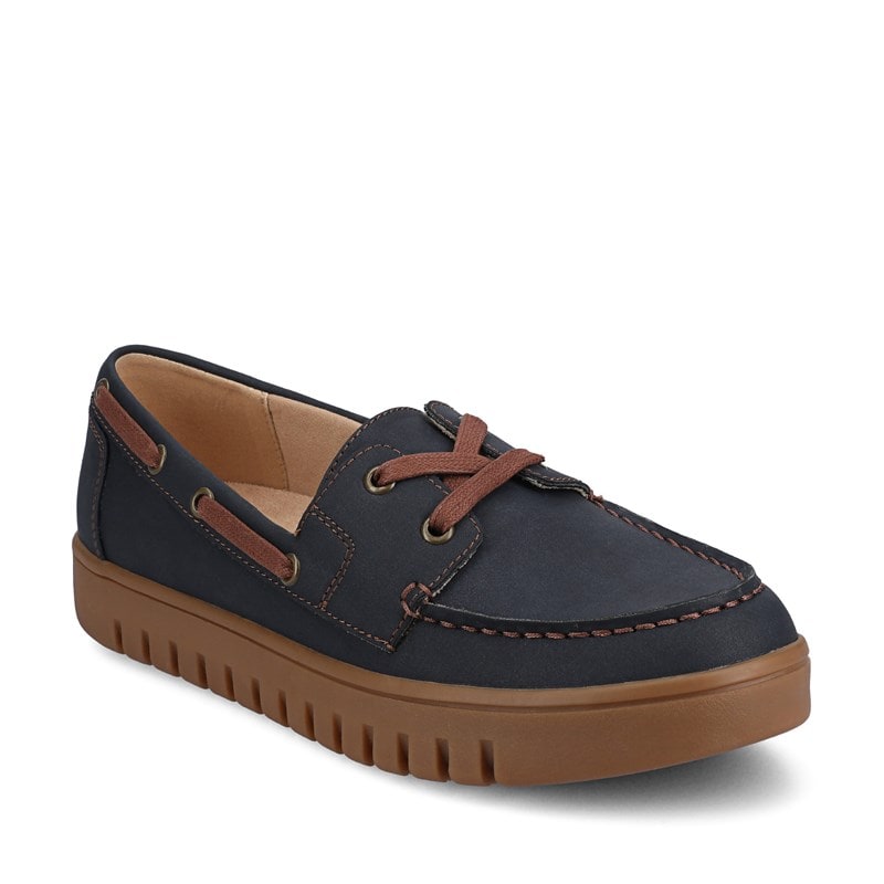 Journee Women's Marion Boat Shoe Loafers (Navy) - Size 6.0 M