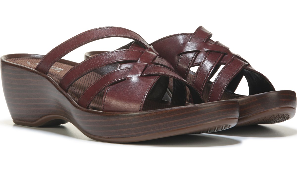 memory foam wedge sandals