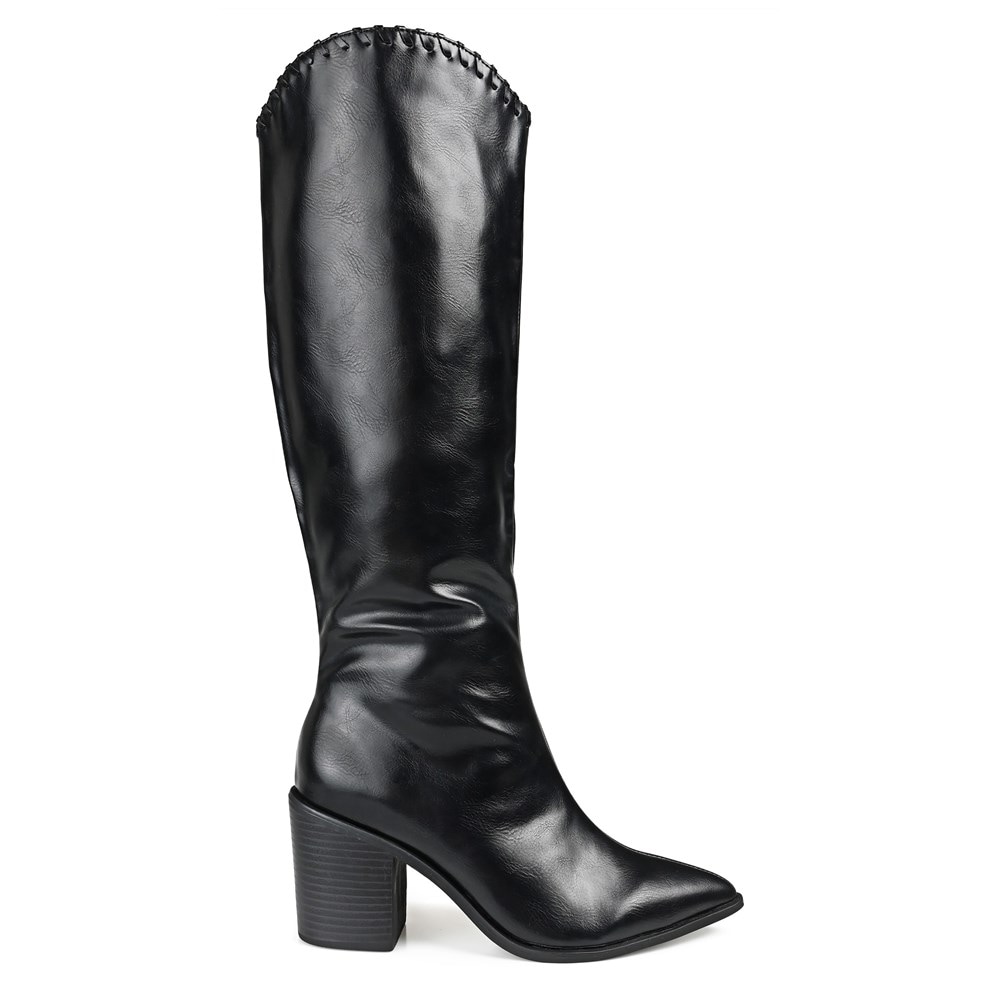 Journee Collection Women s Daria Wide Calf Block Heel Tall Boot