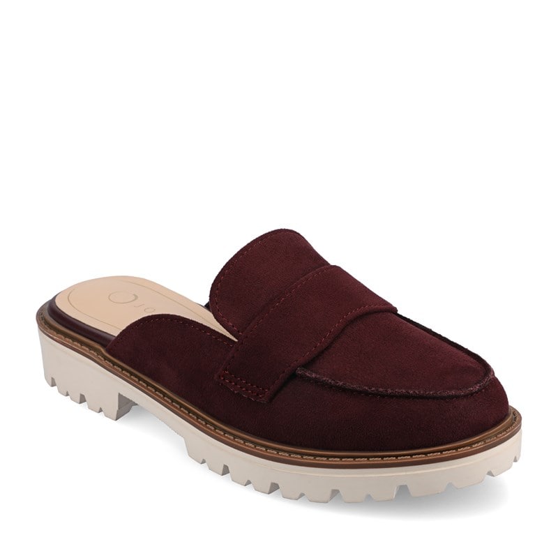 Journee Women's Miycah Mary Jane Mule Shoes (Oxblood) - Size 8.5 M