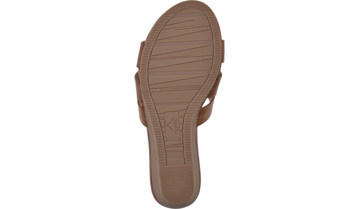 Cliffs by White Mountain Women's Candyce Wedge Slide Sandal Famous
