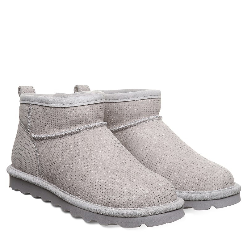 Bearpaw Women's Shorty Water Resistant Winter Boots (Grey Fog) - Size 10.0 M