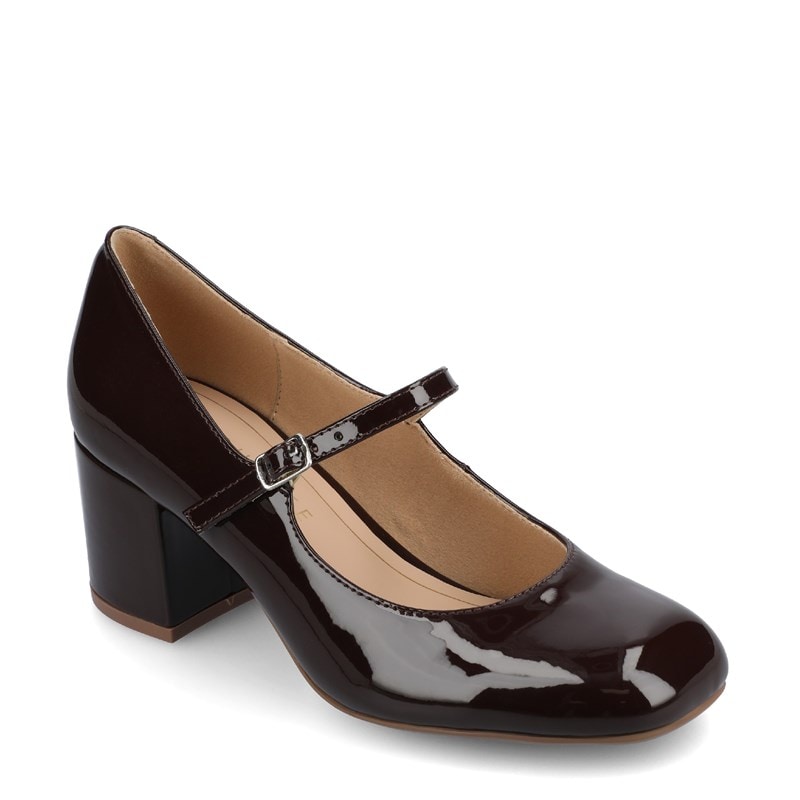 Journee Women's Okenna Mary Jane Pump Shoes (Chocolate) - Size 8.0 M