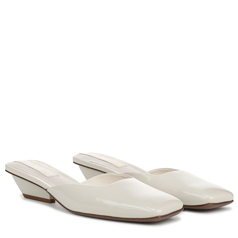 Franco Sarto Women's Nicola Mule Shoes (White Patent Faux Leather) - Size 6.0 M