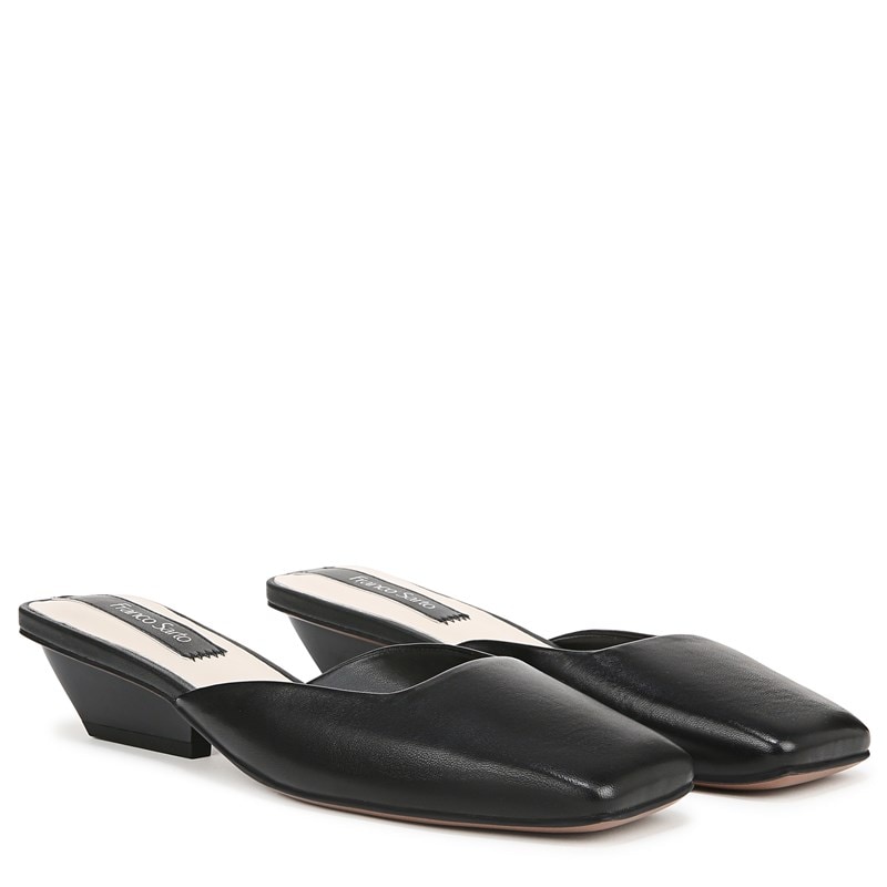 Franco Sarto Women's Nicola Mule Shoes (Black Leather) - Size 7.0 M