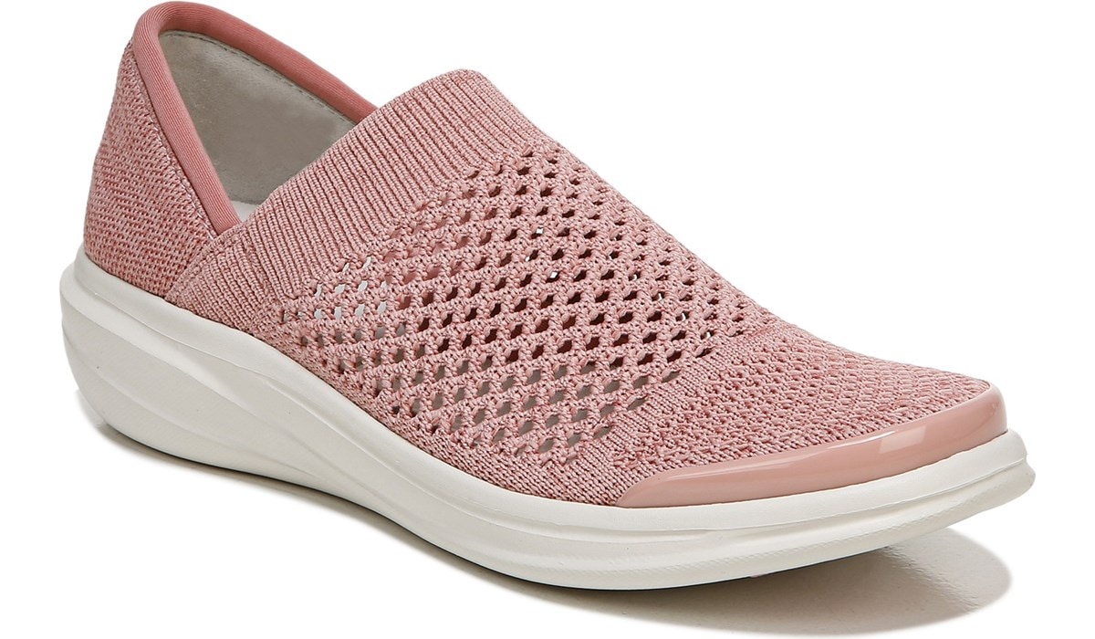 women's pink slip on sneakers