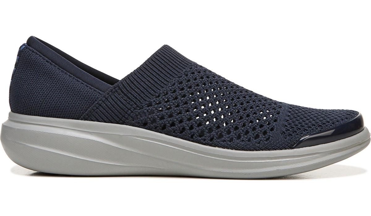 Bzees Women's Charlie Knit Slip On Navy, Sneakers and Athletic Shoes