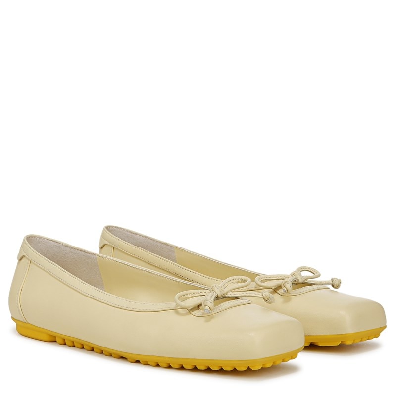 Franco Sarto Women's Imara Ballet Flat Shoes (Lemonade Yellow Leather) - Size 11.0 M