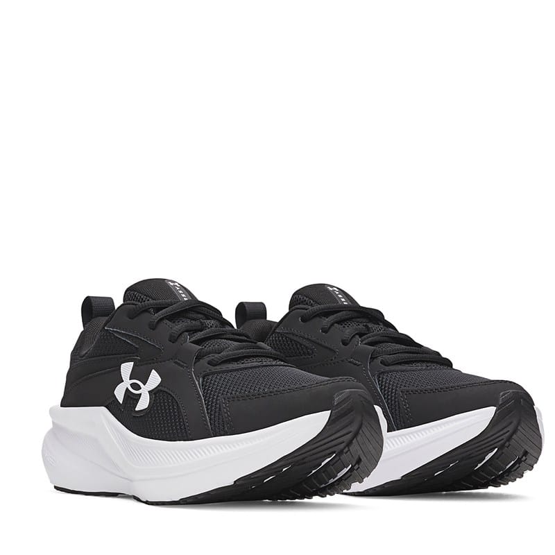 Under Armour Women's Charged+ Assert 11 Running Shoes (Black / Black / White) - Size 10.5 M