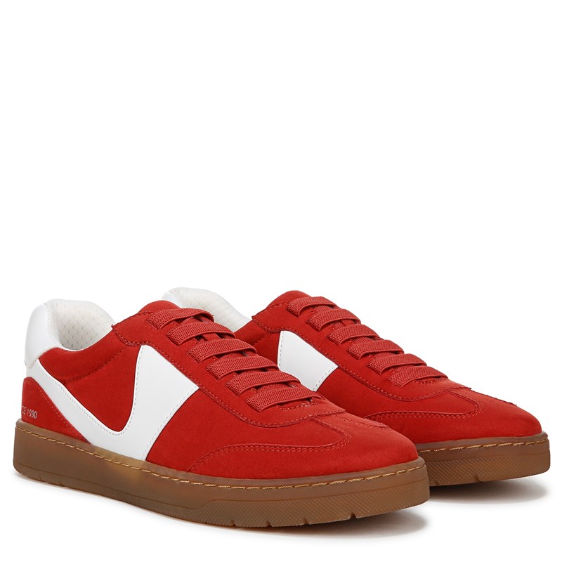 Franco Sarto Women's Ponti Sneakers (Red Fabric/White Faux Leather) - Size 7.5 W