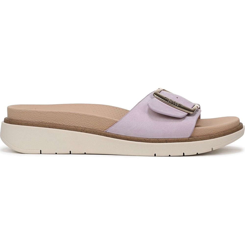 Women's purple footwear - Women's lavender suede Paradis Slide Sandal