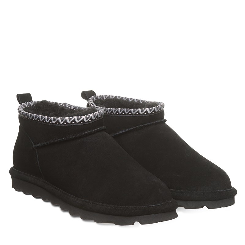 Bearpaw Women's Super Shorty Deco Water Resistant Winter Boots (Black II) - Size 6.0 M