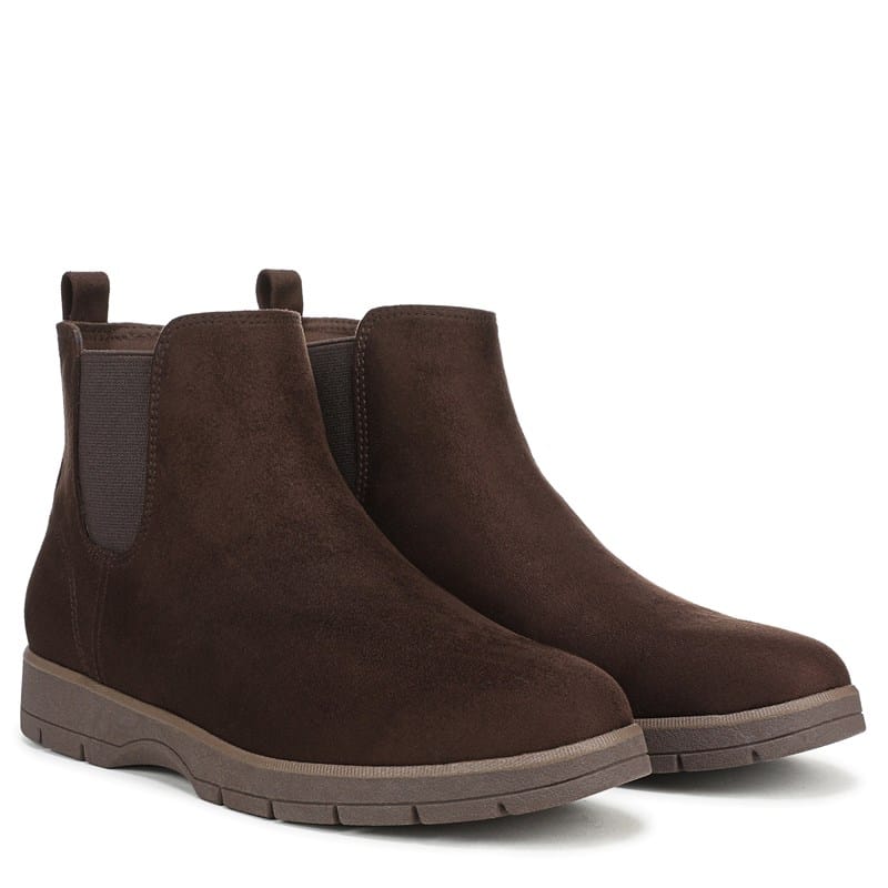 Dr. Scholl's Women's Northbound Chelsea Boots (Dark Umber Brown Microsuede) - Size 10.0