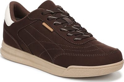 Women's Throwback Lace Sneaker - Dark Umber Brown Fabric