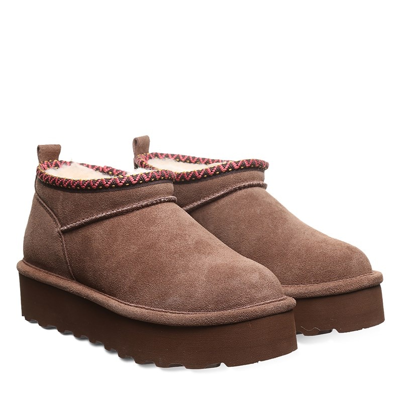 Bearpaw Women's Retro Super Shorty Deco Platform Winter Boots (Cocoa) - Size 7.0 M