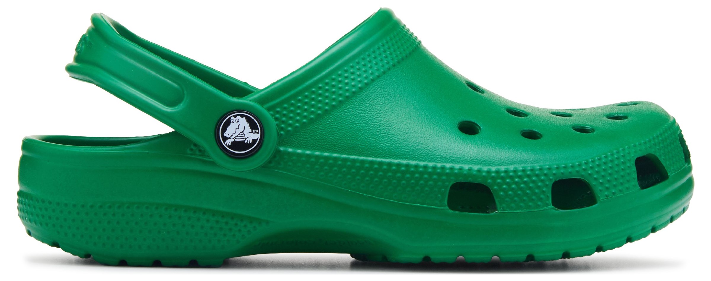 Kelly green crocs top