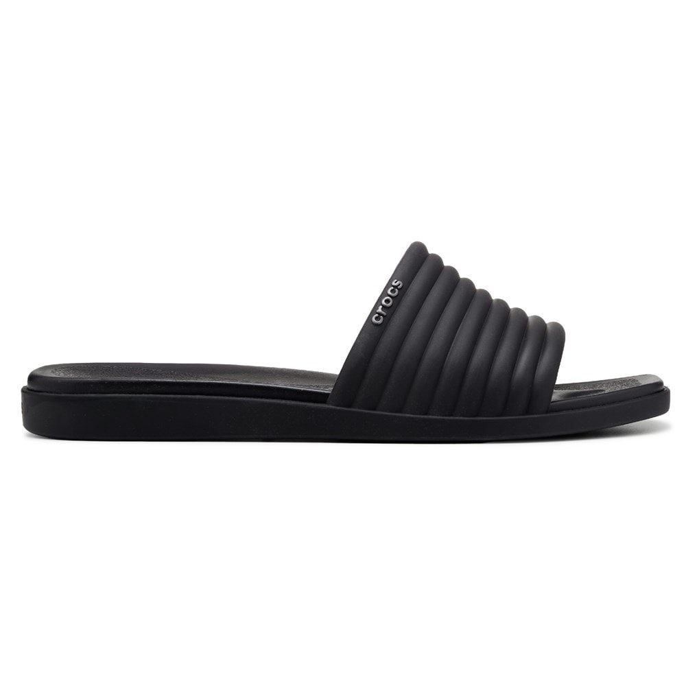 ★ ★ Women's Miami Slide YW01715 VIC YW01715VIC Amazon.com | Crocs Womens Miami Slide Sandals Metallic Black