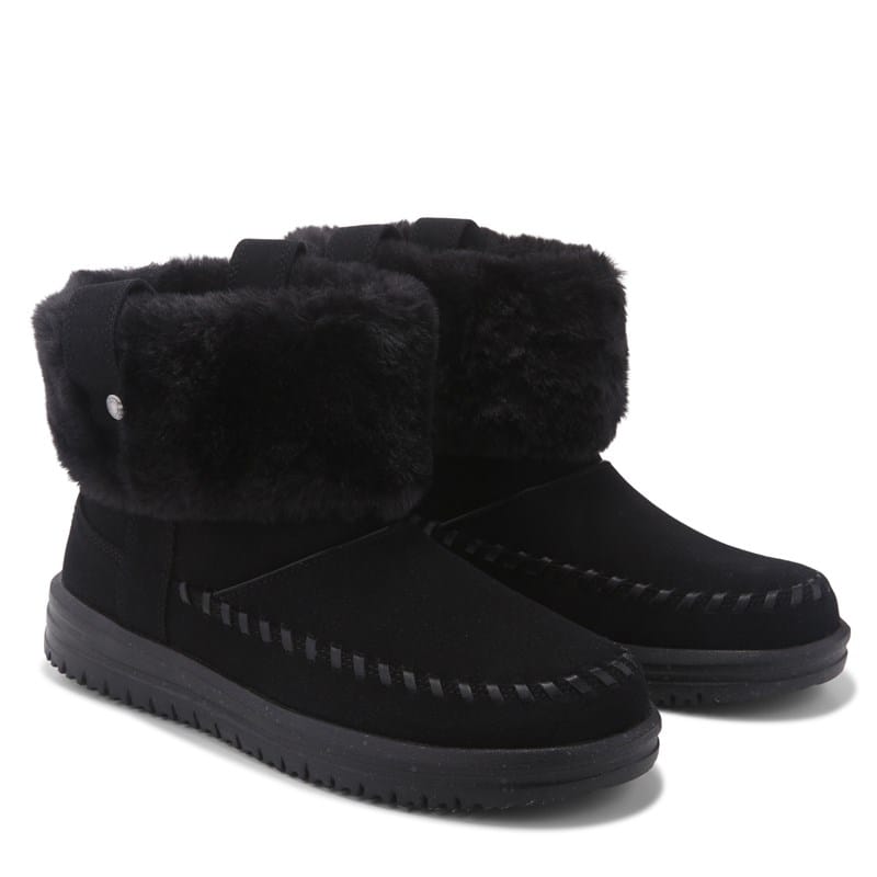 Heydude Women's Camden Cuff Slip On Boots (Black) - Size 11.0 M